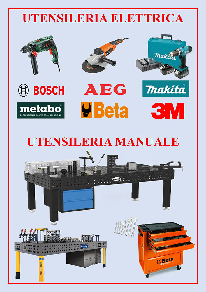 Catalogo Utensileria e macchinari industriali per officina e produzione